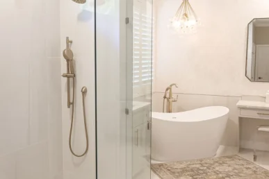 Tampa Bay Luxury Bathroom Remodel with Frameless Glass Shower - Rahal Schoeman Construction