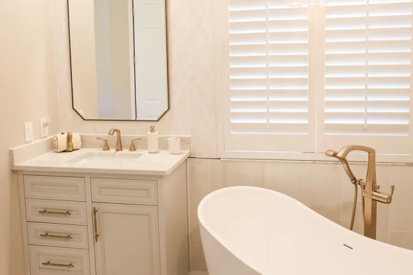 Tampa Bay Luxury Primary Bathroom Remodel with Freestanding Soaking Tub - Rahal Schoeman Construction